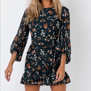 PRINCESS POLLY MERAL MINI DRESS TEAL